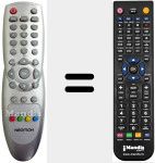 Replacement remote control for REMCON404